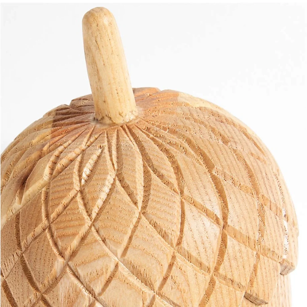 Crate&Barrel Large Wood Acorn Sculpture
